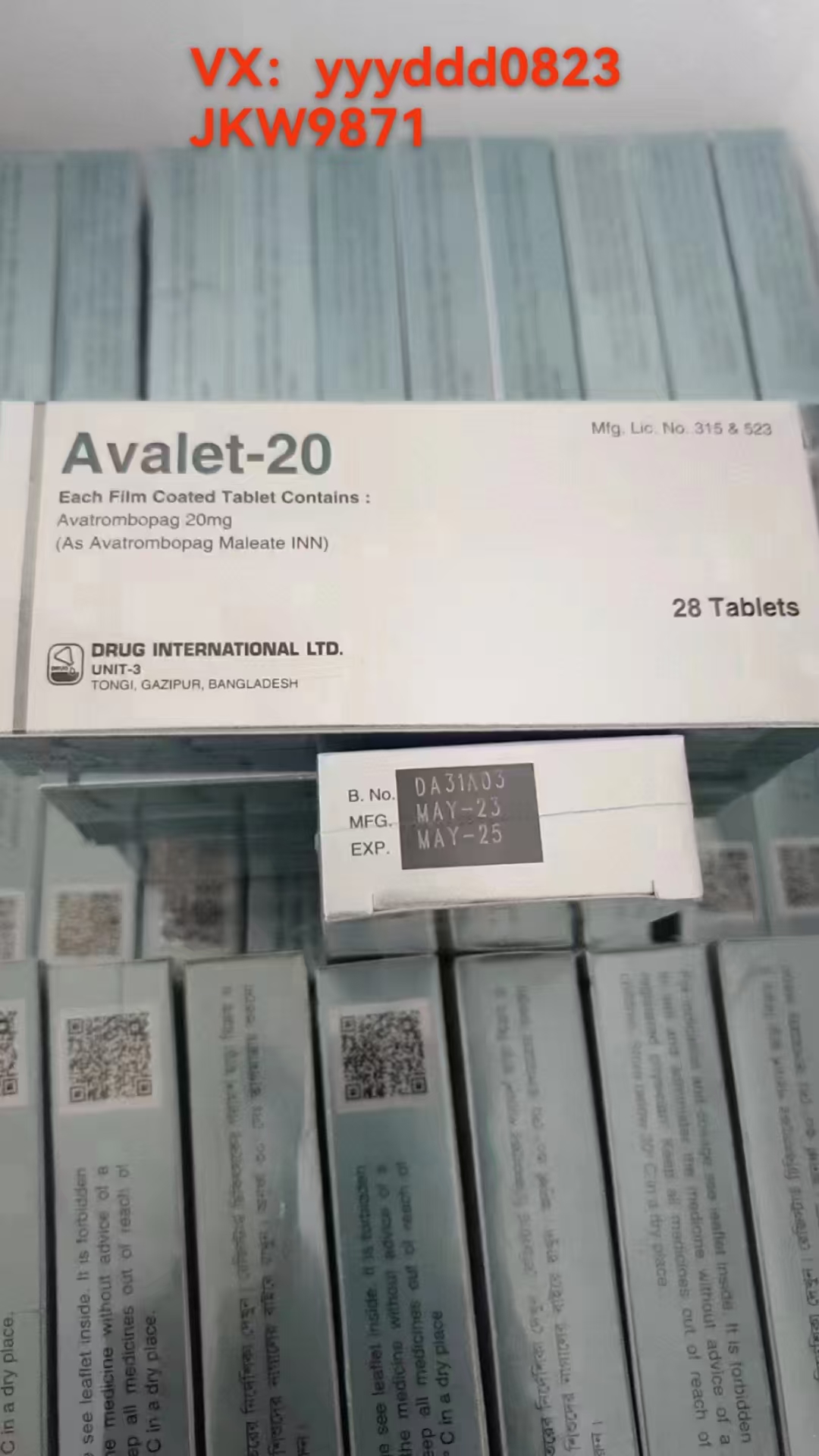 印度代购:病人有血栓可以使用阿伐曲波帕吗？